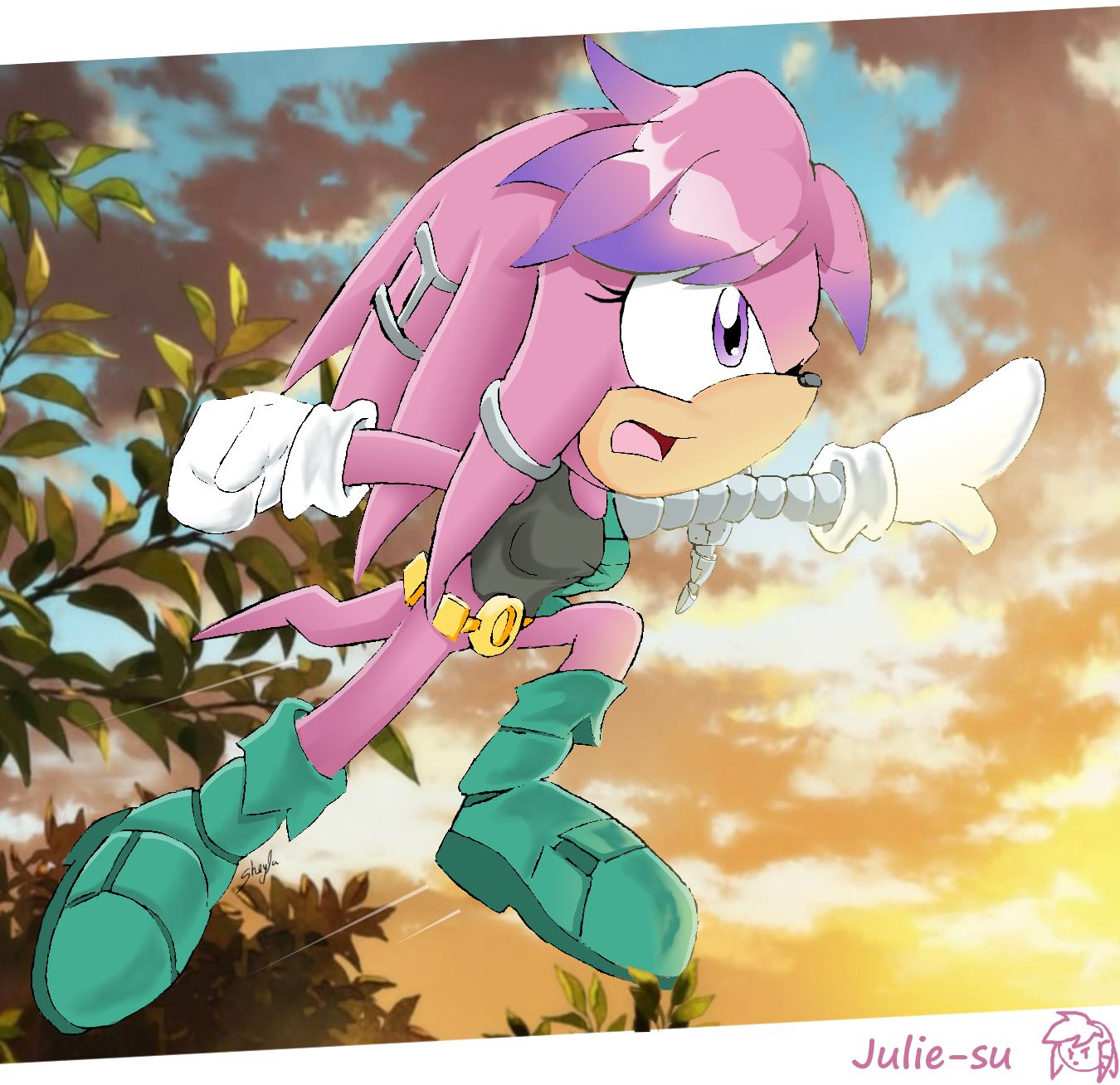 Julie-Su Origins Sonic the hedgehog comics 