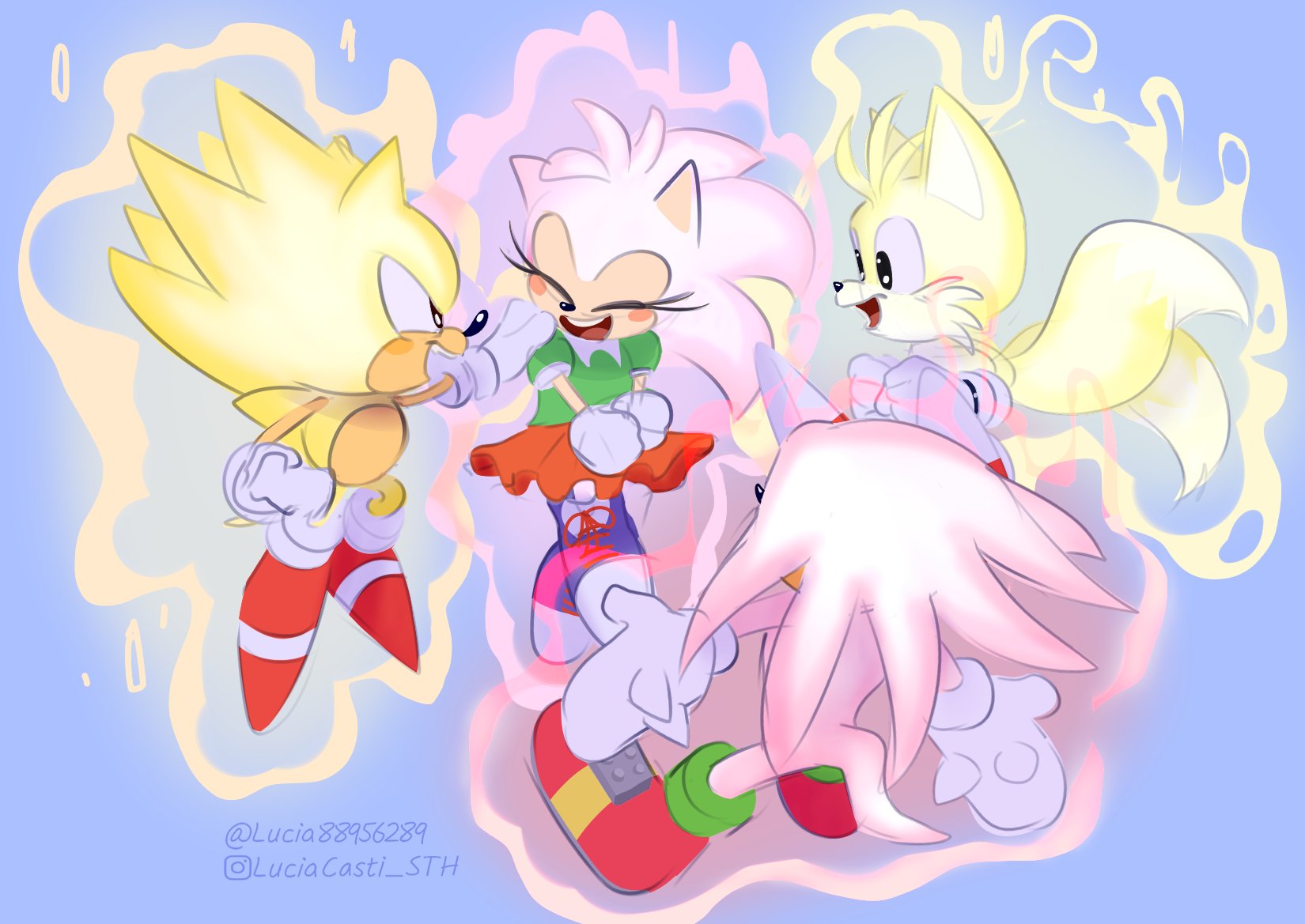 hyper knuckles and super tails