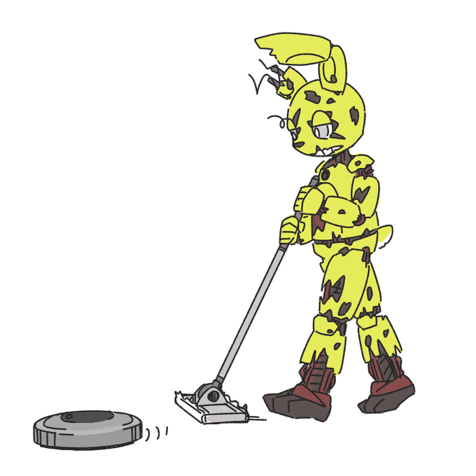 #260479 - safe, artist:うずら, springtrap (fnaf), animatronic, fictional ...