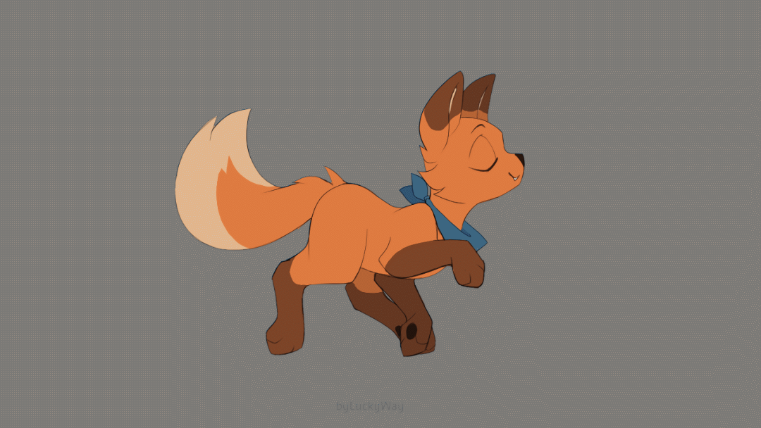 #389148 - safe, artist:luckyway, canine, fox, mammal, red fox, feral ...