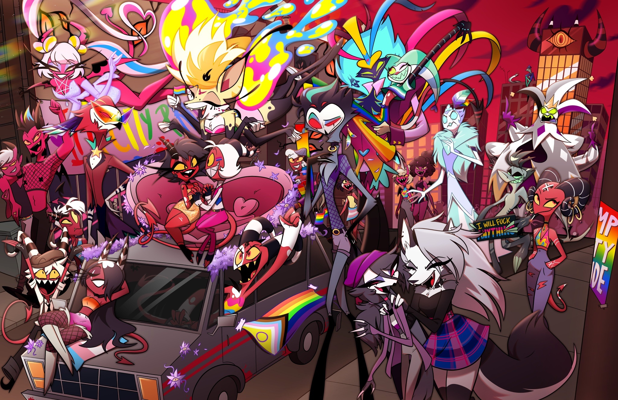 Stolas Hybrids #345012 - safe, official art, blitzo (vivzmind), loona (vivzmind ...