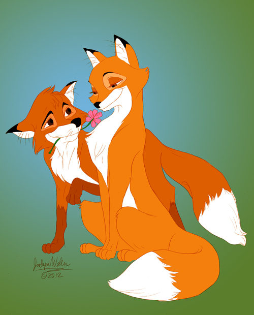 #207293 - safe, artist:drmistytang, tod (the fox and the hound), vixey ...