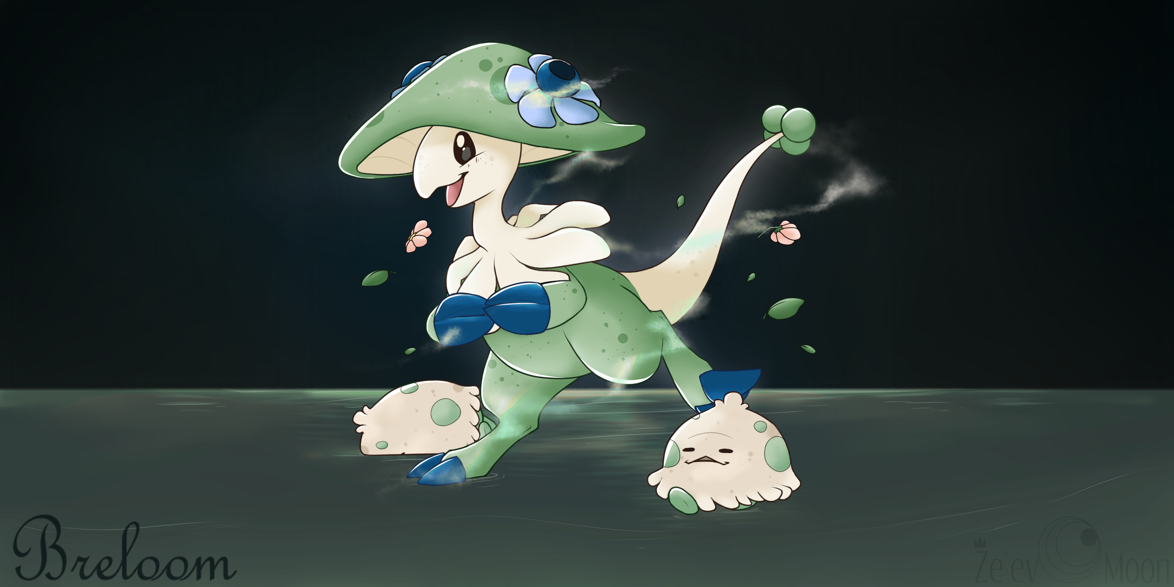 #292234 - safe, breloom, fictional species, shroomish, nintendo ...