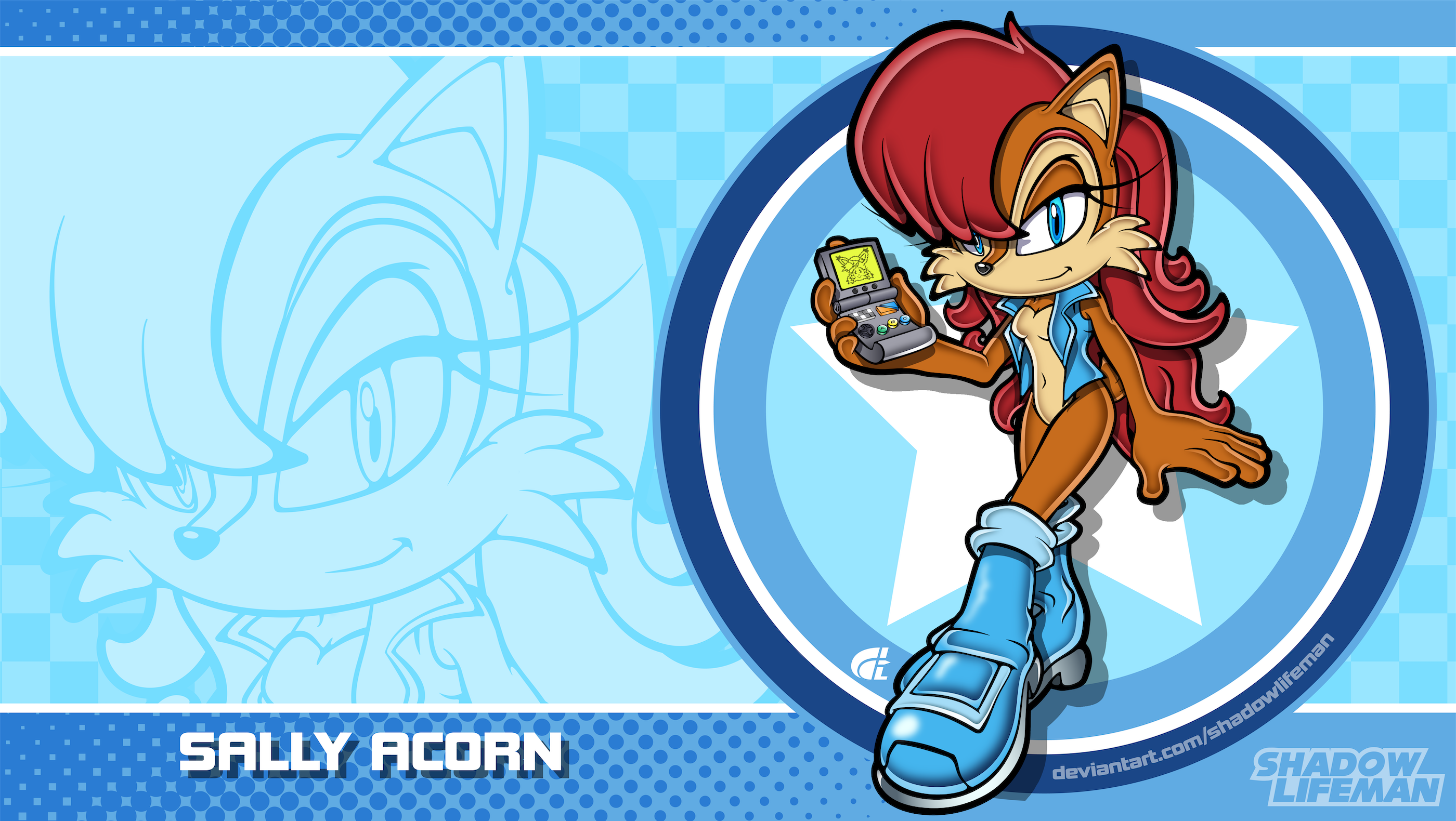 #267994 - safe, artist:shadowlifeman, princess sally acorn (sonic ...