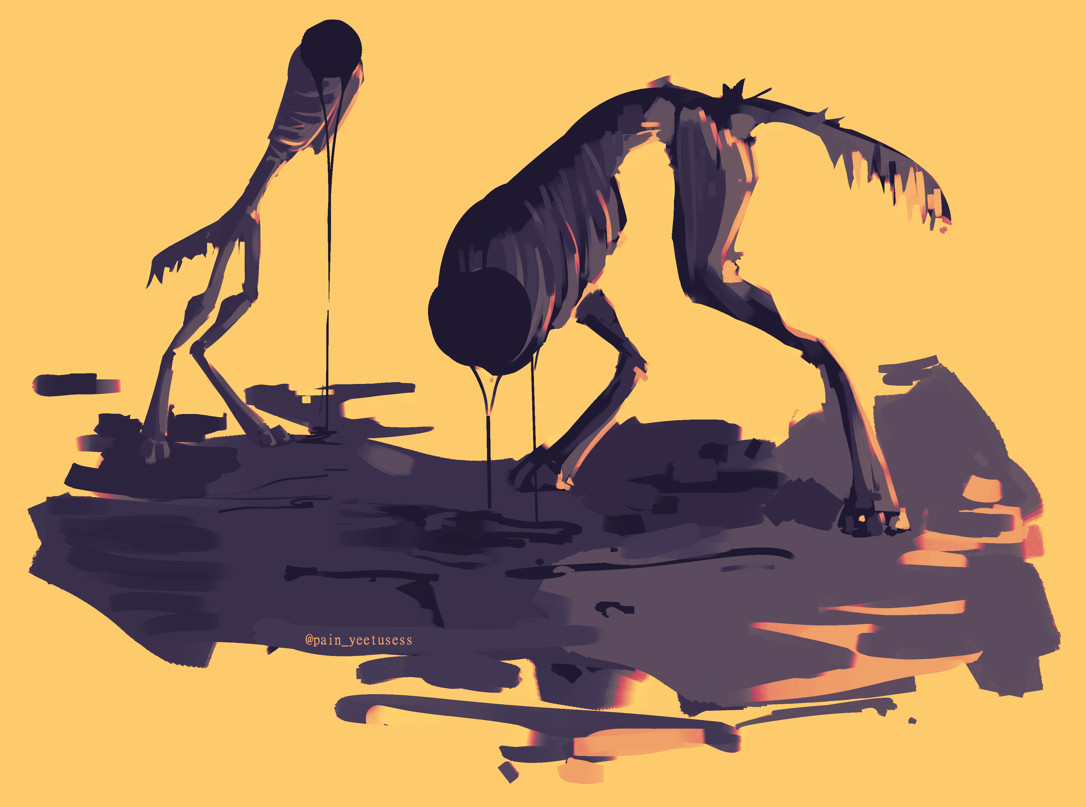 #319124 - safe, artist:mid_bf, fictional species, monster, feral, 2021 ...